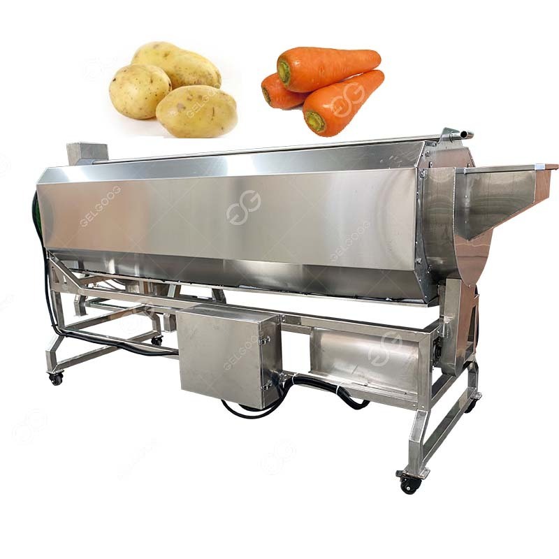 Gelgoog Industrial Sweet Potato Cleaning Machine Brush Taro Potato Washing Peeling Machine