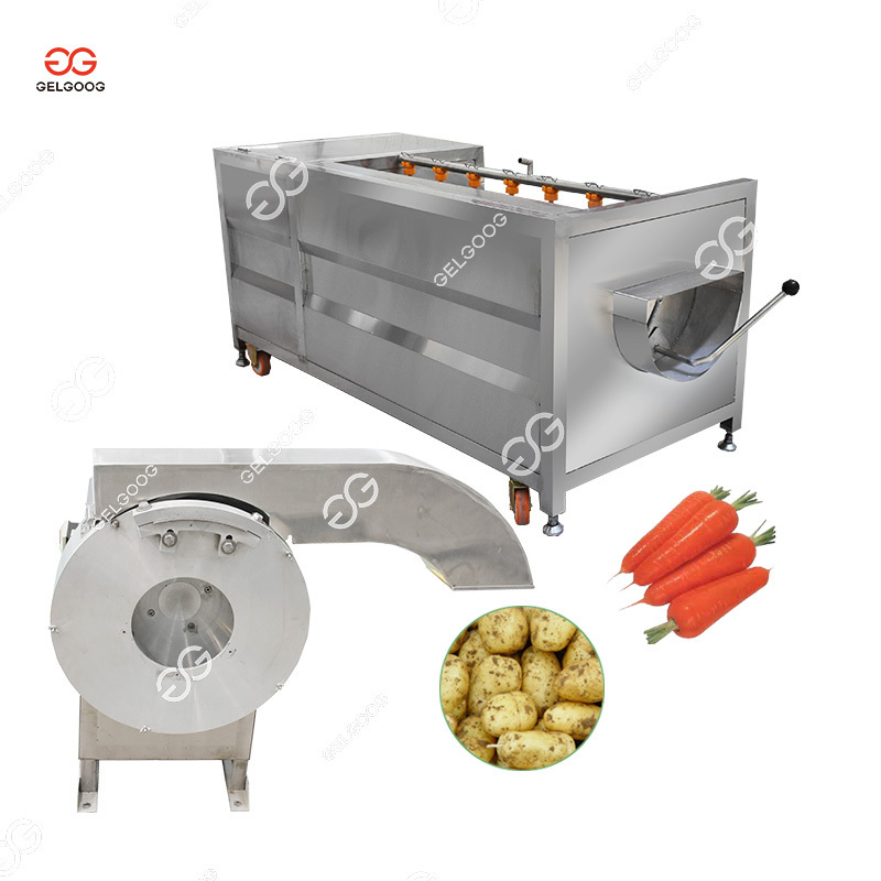 Potato Washer Peeler And Cutter Potato Washer Peeler And Slicer Machine Potato Washing Peeling Cutting Machine