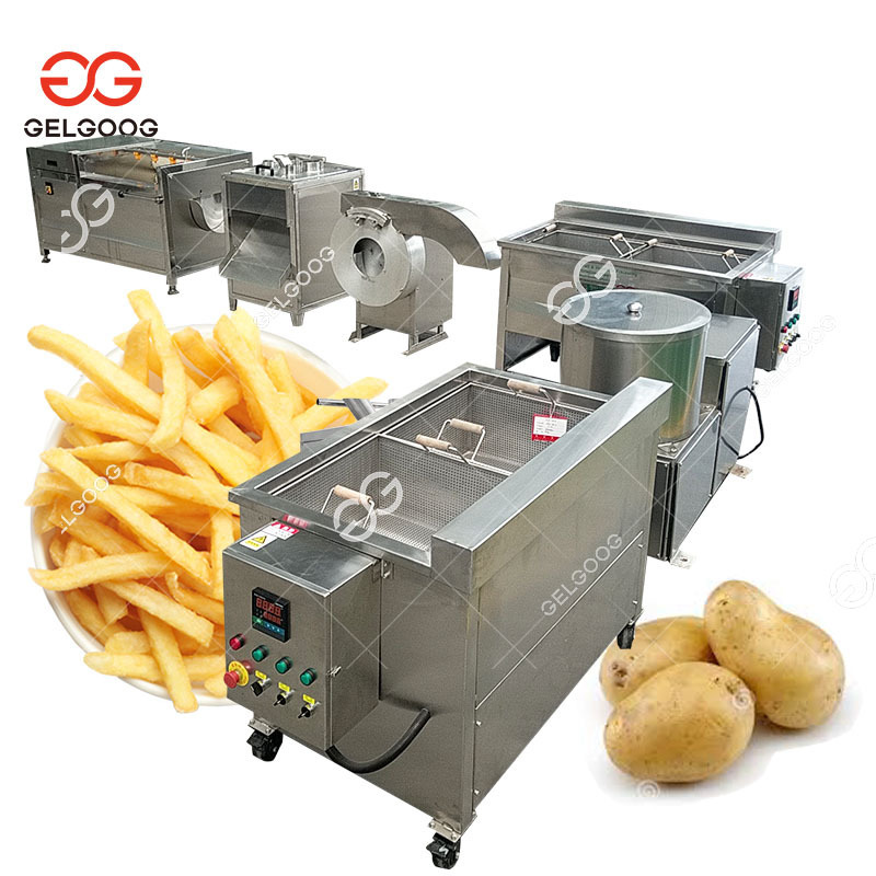 Hot Sale Sweet Potato Crisp French Fries Fryer Production Line Small Scale Potato Chips Making Machine