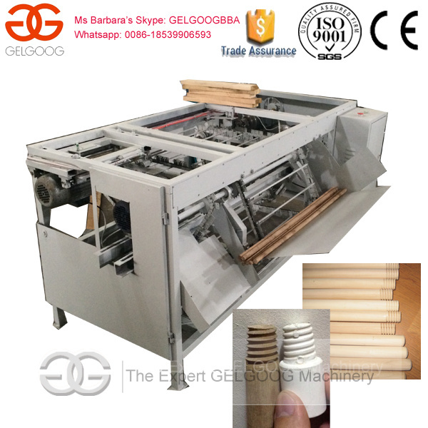 Machine to Make Broom Handle/Wood Broom Handle Processing Machine/Wood Broom Stick Threading Machine