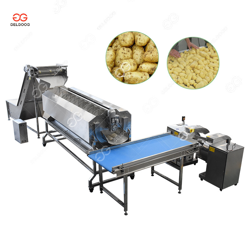 Potato Washer Peeler And Cutter Potato Washer Peeler And Slicer Machine Potato Washing Peeling Cutting Machine