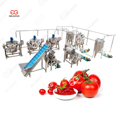 Manufacturer Price Industrial Tomato Paste Puree Fruit Sauce Processing Line Plant Tomato Ketchup Making Machine