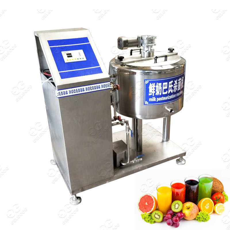 Automatic Mini Scale Fruit Juice Processing Equipment Plant 500KG/H Small Dairy Milk Pasteurization Machine