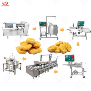 Factory Price Fried Chicken Leg Processing Line Nuggets Chicken Frying Production Line