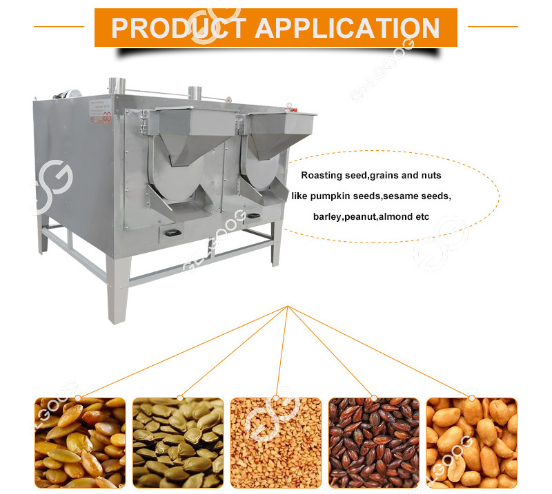 Fully Automatic Peanut Soybean Roaster Pistachio Sesame Cashew Nut Roasting Machine