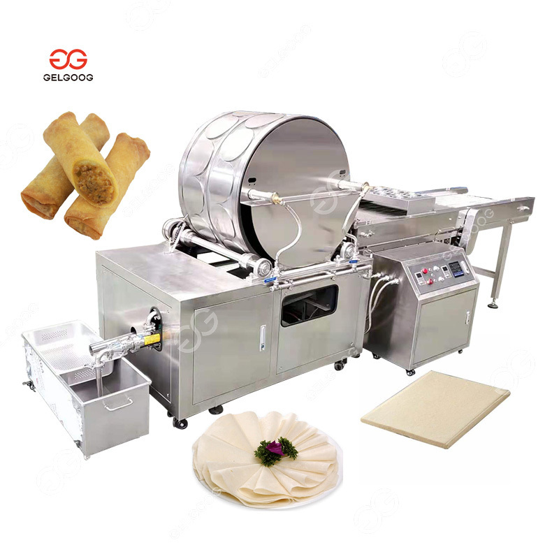 Best Selling Automatic Spring Roll Sheet Electric Egg Crepe Wrapper Samosa Pastry Production Line Making Injera Maker Machine