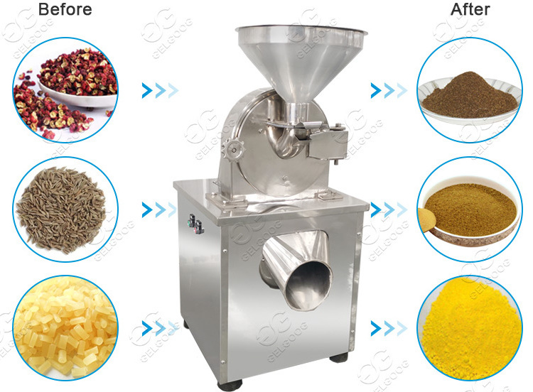 Automatic Dried Leaf Herb Tea Leaves Crushing Moringa Powder Grinding Machine