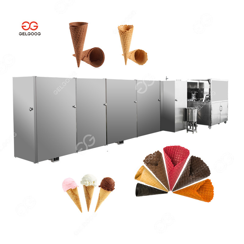 Full Automatic Ice Cream Cone Maker Waffle Cone Maker Ice Cream Cone Making Machine