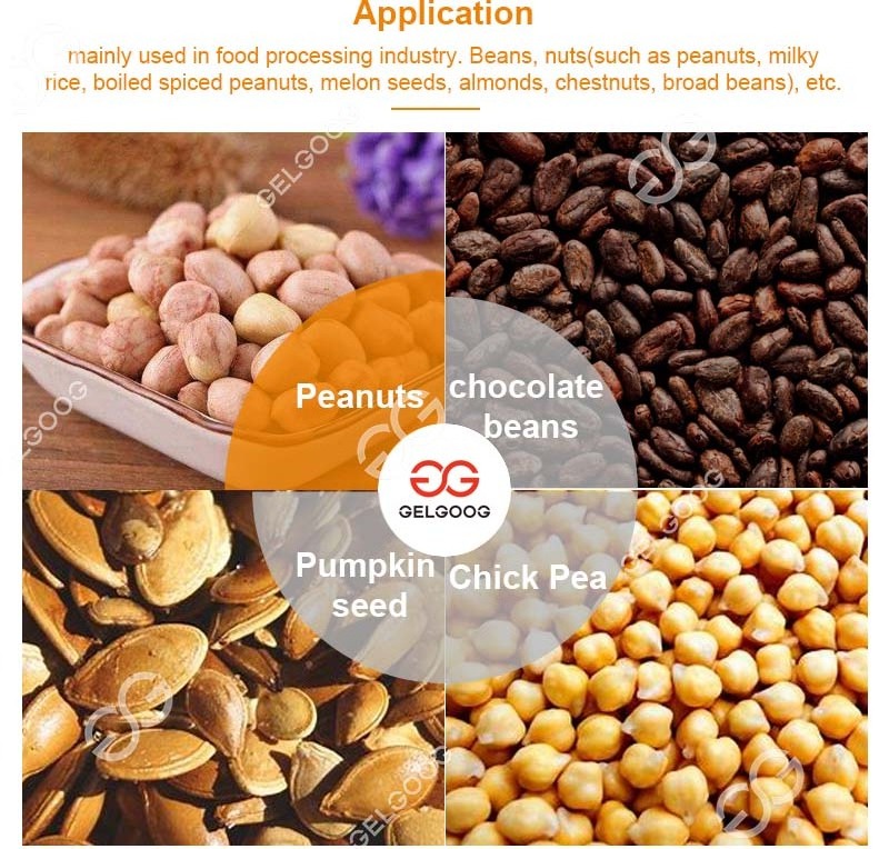 Fully Automatic Peanut Soybean Roaster Pistachio Sesame Cashew Nut Roasting Machine