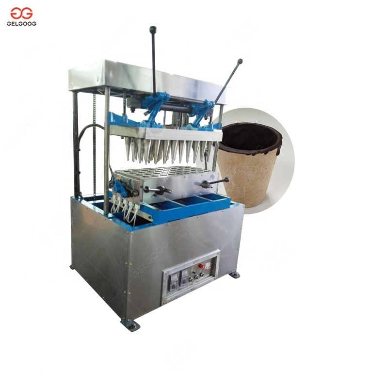 Semi Automatic Chocolate Coating Pizza Cone Edible Coffee Cup Making Machine