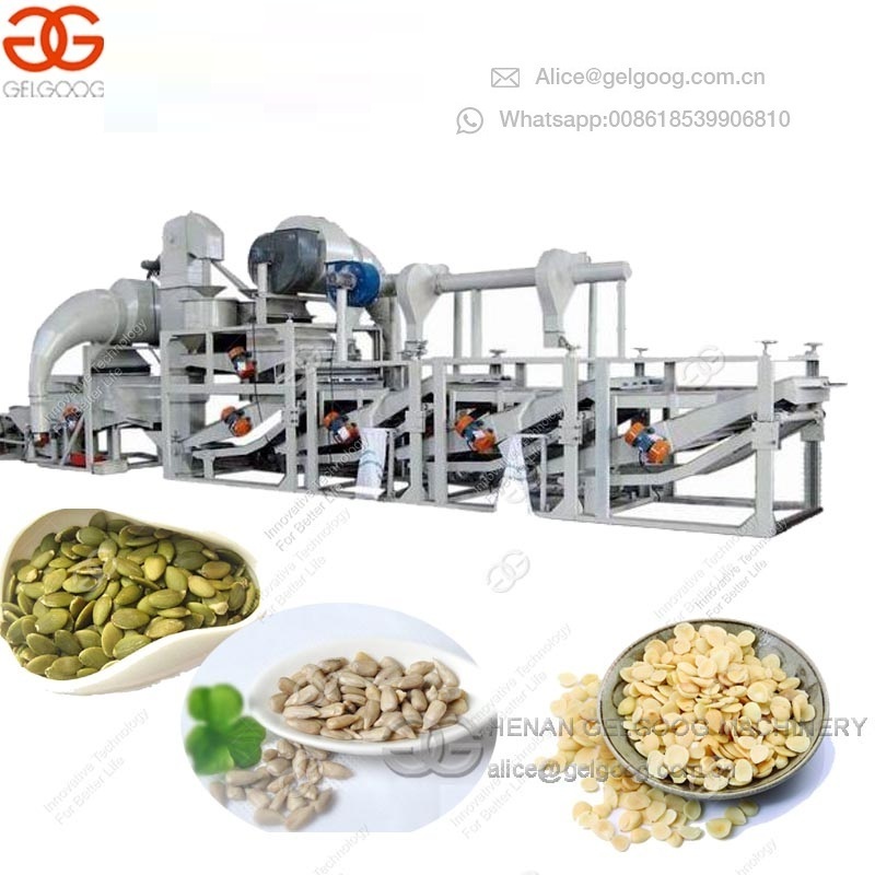 Automatic Pumpkin Seeds Shelling Sacha Inchi Nuts Peeling Dehulling Watermelon Sunflower Seed Shell Removal Machine