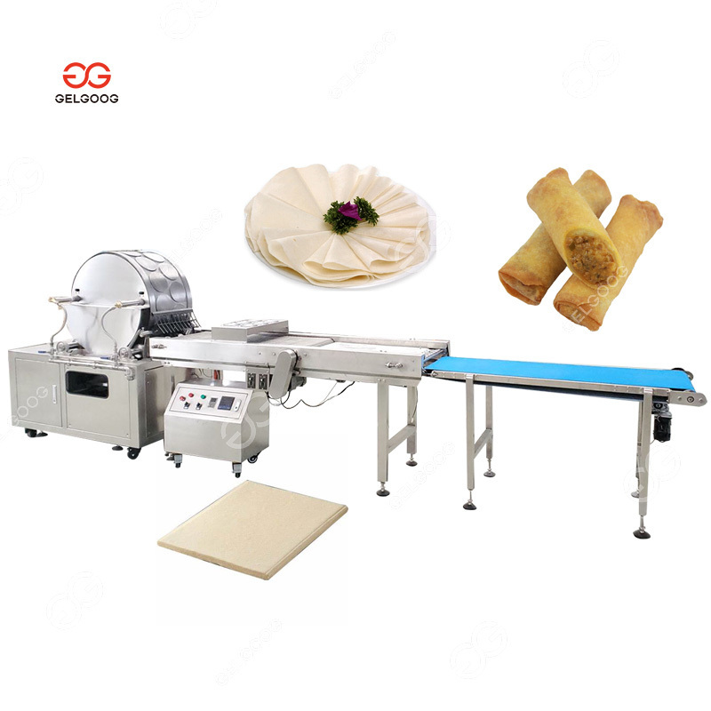 Best Selling Automatic Spring Roll Sheet Electric Egg Crepe Wrapper Samosa Pastry Production Line Making Injera Maker Machine