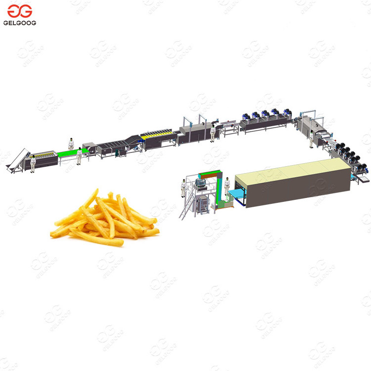 1 ton/h Automatic Finger Potato Production Line French Fries Processing Plant Frozen