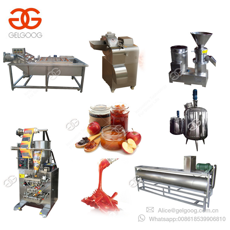 Automatic Ketchup Making Processing Strawberry Sauce Producing Curry Date Paste Grinding Machine Fruit Jam Production Line