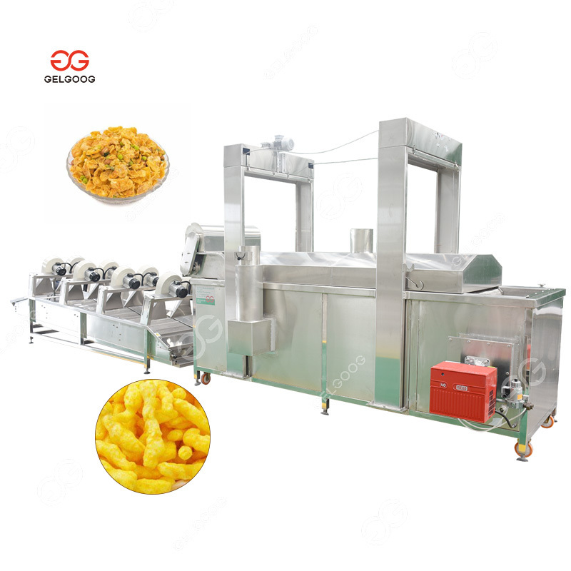 The Large Continuous Tikha Bundiya Air Fryer Papad Pirozhki Frying Machine