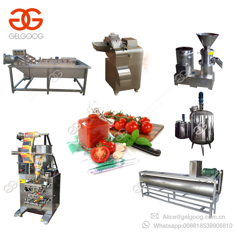 Automatic Ketchup Making Processing Strawberry Sauce Producing Curry Date Paste Grinding Machine Fruit Jam Production Line