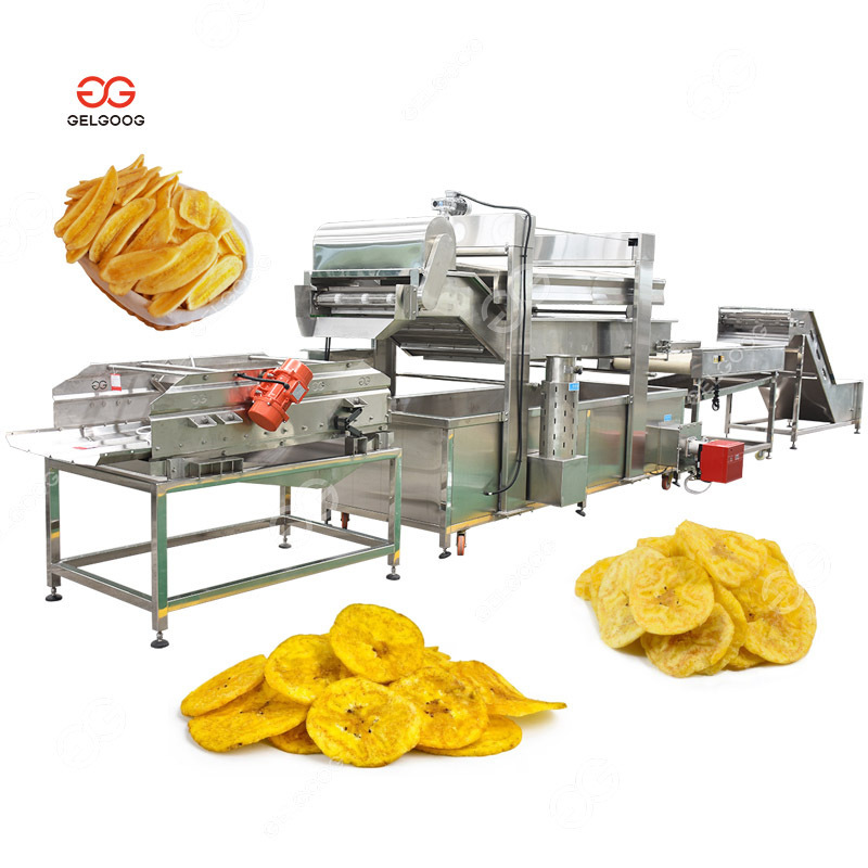 Gelgoog Plantain Chips Slicer And Frying 100Kg Plantain Chips Machine from China