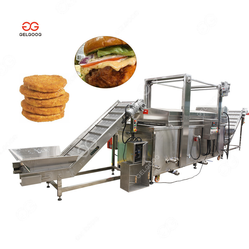 The Large Continuous Tikha Bundiya Air Fryer Papad Pirozhki Frying Machine