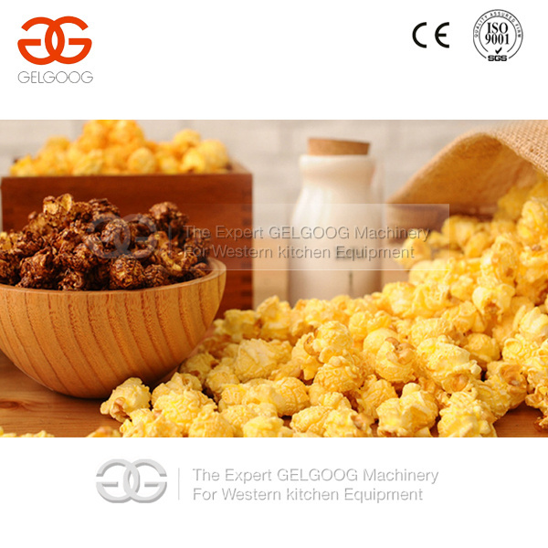 GELGOOG 70KG/H Industrial Caramel Popcorn Making Machine