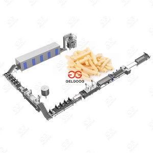 1 ton/h Automatic Finger Potato Production Line French Fries Processing Plant Frozen