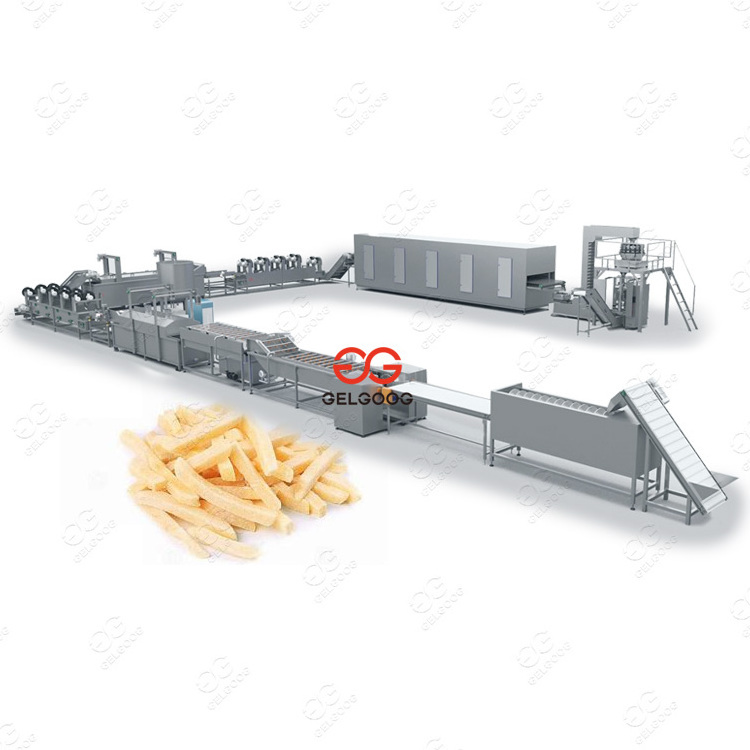 1 ton/h Automatic Finger Potato Production Line French Fries Processing Plant Frozen