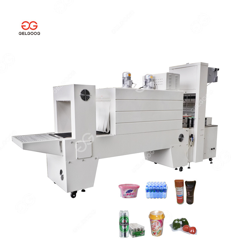 Full Automatic PVC Film Water Bottle Heat Sealer Shrink Wrapping Machine With Heat Tunnel