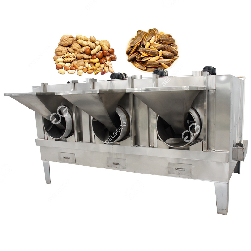 Industrial Cocoa Bean Spice Groundnut Peanut Toasting Soybean Mandelprofi Nut Roasting Machinery Corn Roaster For Sale Used