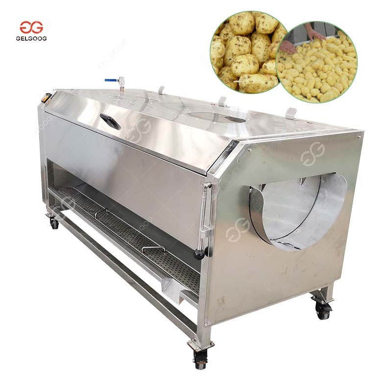 Brush Type Automatic Taro Sweet Potatoes Washing Machine Cassava Potato Washing And Peeling Machine