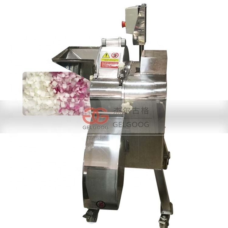 Commercial Automatic Electric Fruit Apple Mango Cutter Slicer Vegetable Sweet Potato Cubes Cutting Machine