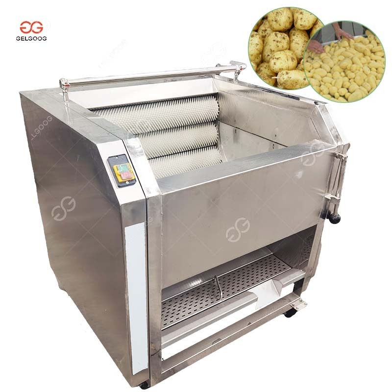 Brush Type Automatic Taro Sweet Potatoes Washing Machine Cassava Potato Washing And Peeling Machine