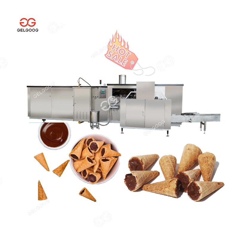 Automatically Cornetto Cone Maker Commercial Waffle Ice Cream Cone Making Machine