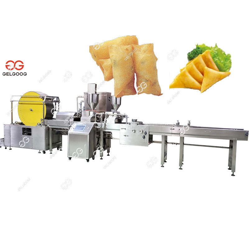 Commercial Automatic Injera Lumpia Samosa Spring Roll Pastry Making Production Line Spring Roll Making Machine