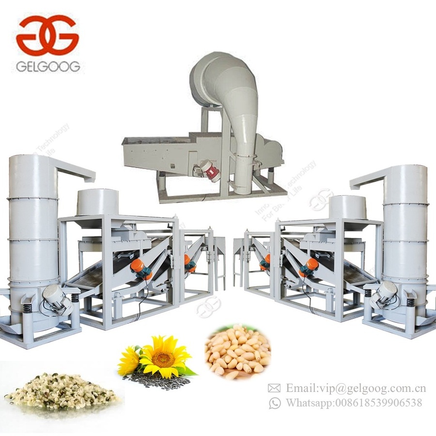 Sacha Inchi Hulling Separating Processing Line Watermelon Pumpkin Seeds Shelling Hemp Sunflower Seed Dehulling Machine