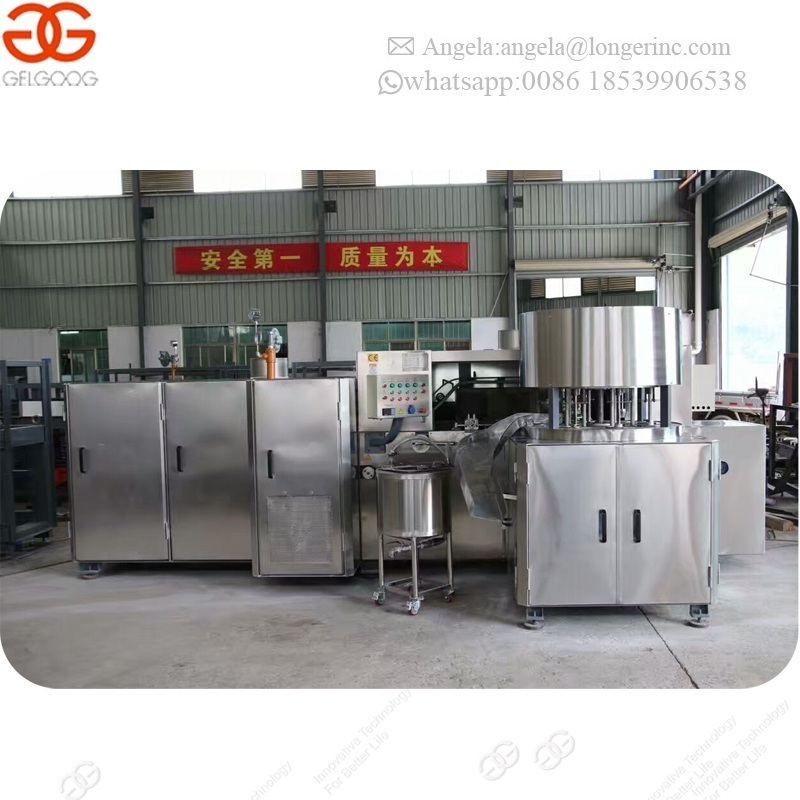 Factory Supply Full Automatic Biscuit Waffle Snow Sugar Cones Rolling Making Equipment Ice Cream Cone Baking Machine For Sale