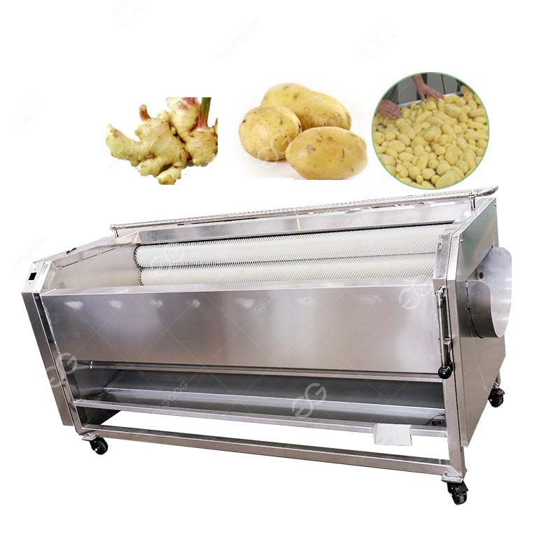 Brush Type Automatic Taro Sweet Potatoes Washing Machine Cassava Potato Washing And Peeling Machine