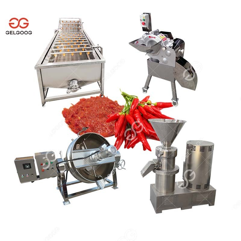 Gelgoog 100Kg/H Tomato Paste Chili Paste Processing Machine Small Chili Sauce Making Machine