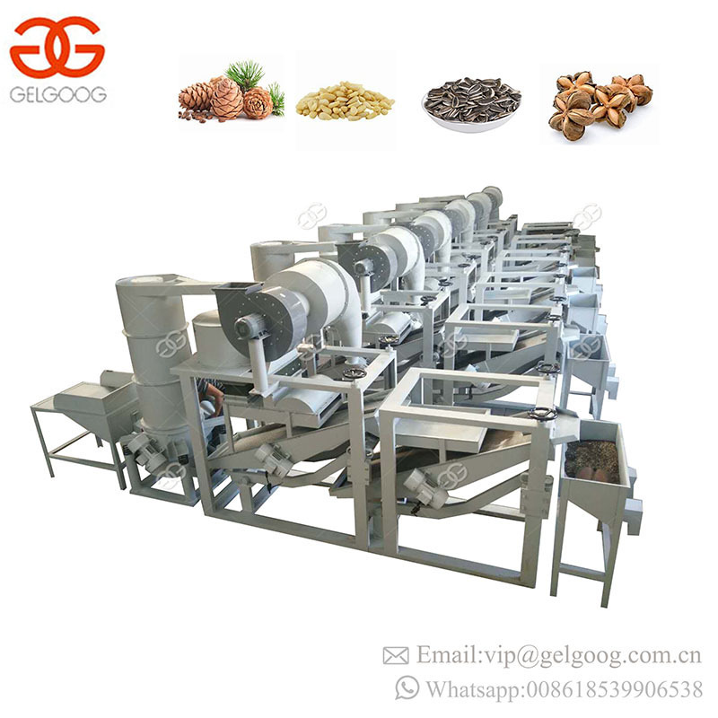 Sacha Inchi Hulling Separating Processing Line Watermelon Pumpkin Seeds Shelling Hemp Sunflower Seed Dehulling Machine