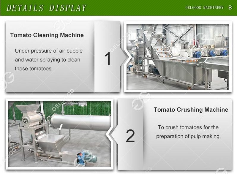 Industrial 2Tons Tomatoes Processing Line Tomato Paste Making Machine Tomato Paster Production Line