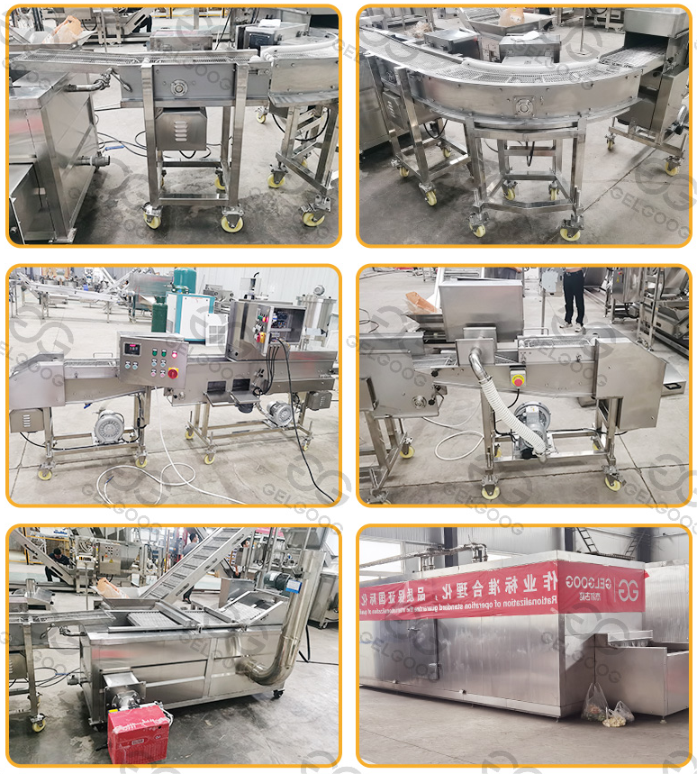 Automation Tempura Flour Thailand Crispy Popcorn-Chicken Nuggets Forming Machine Frozen Chicken Nugget Production Line