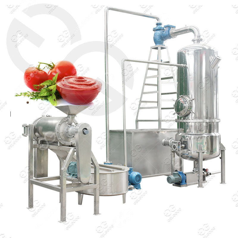 Automatic Concentration Tomato Sauce Making Machine Price Maker Concentrated Tomato Paste Line