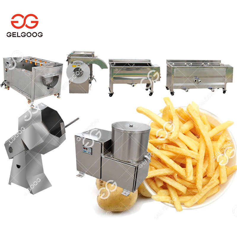 Semi Automatic Small Scale Frozen Potato Flakes Chips Processing Plant Making Machines French Fries Production Line For Sale