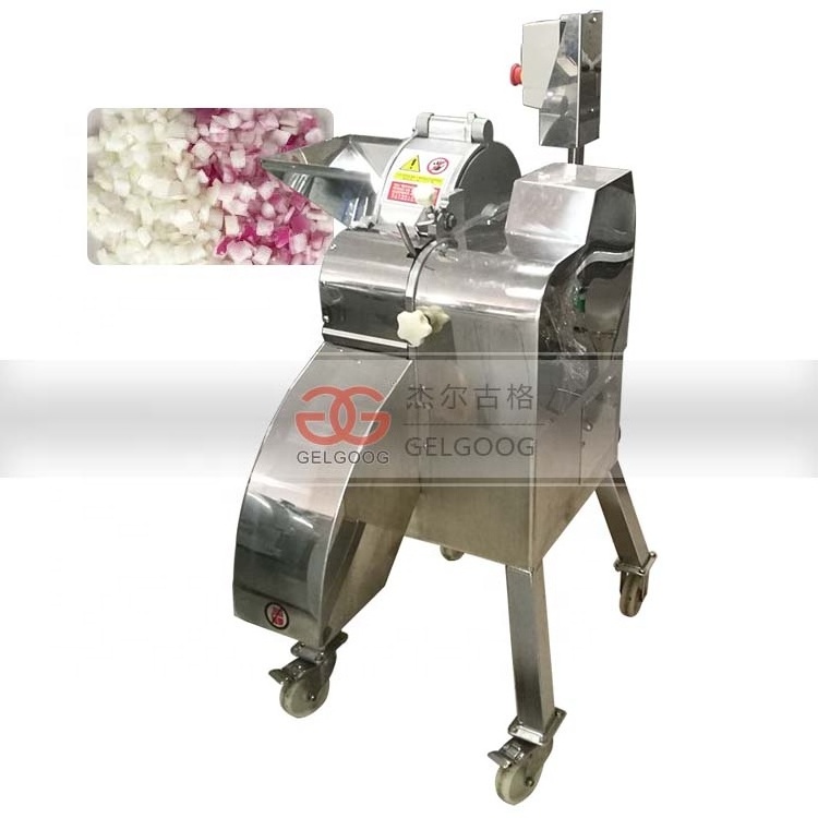 Commercial Automatic Electric Fruit Apple Mango Cutter Slicer Vegetable Sweet Potato Cubes Cutting Machine