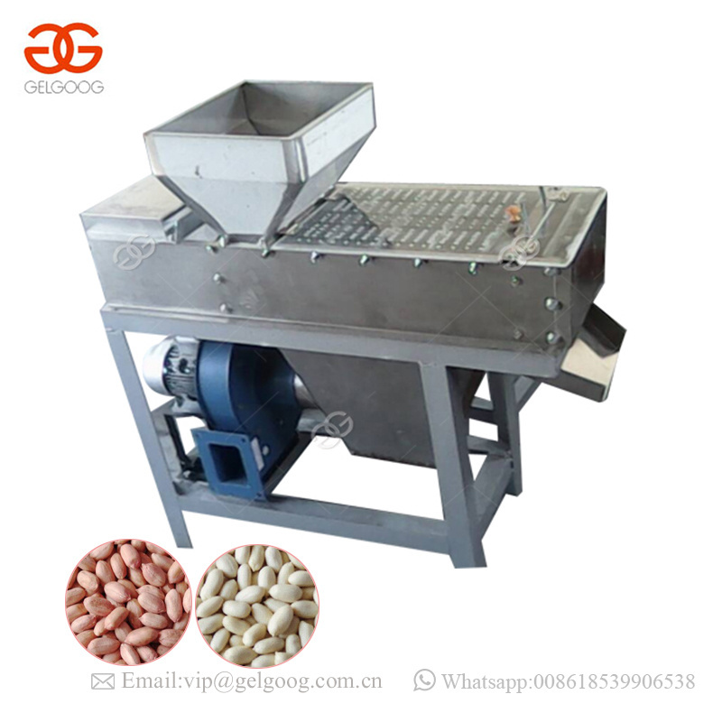 200kgh Dry Groundnut Red Skin Peeling Splitting Machine Peanut Half Cutting Machine