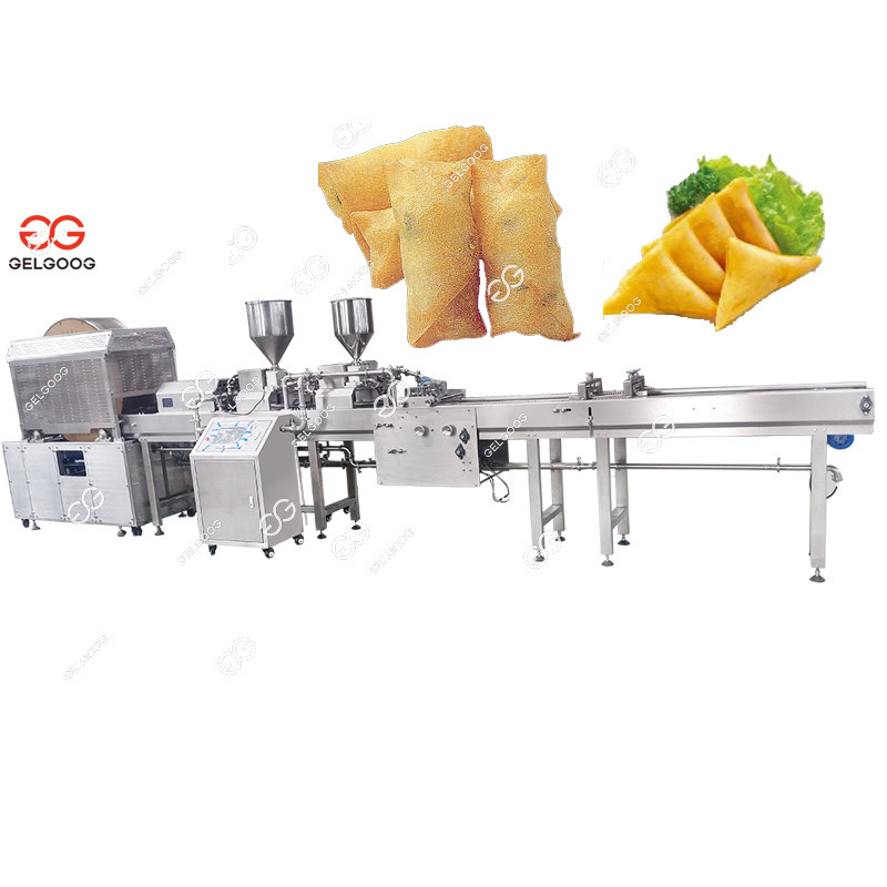 Commercial Automatic Injera Lumpia Samosa Spring Roll Pastry Making Production Line Spring Roll Making Machine