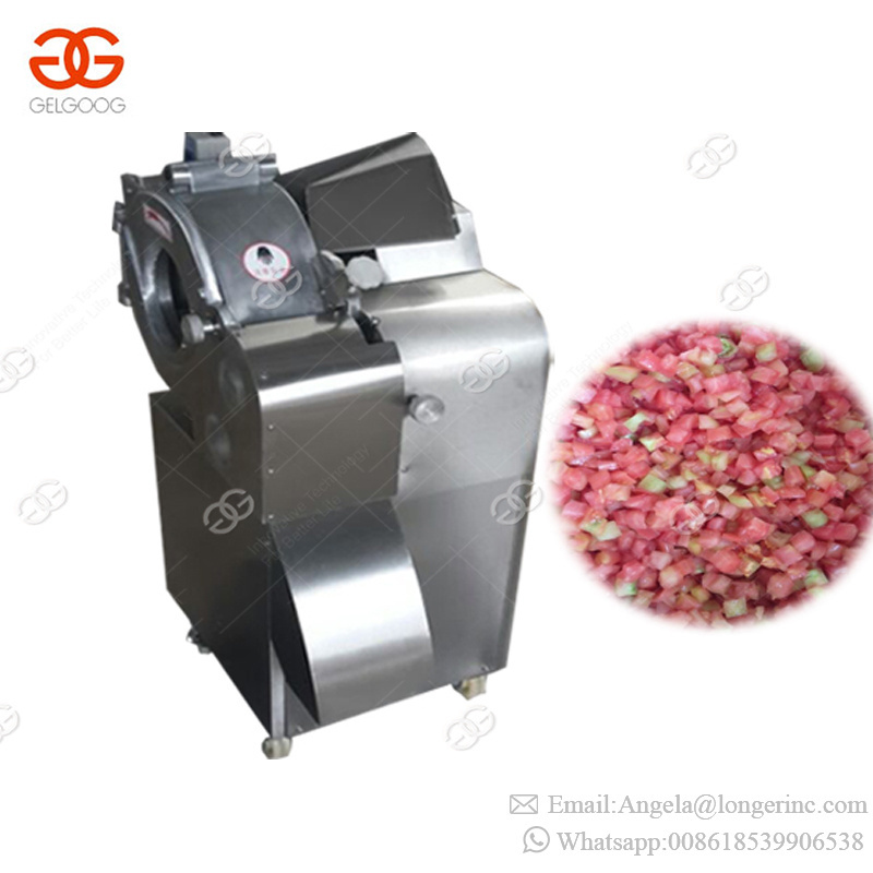 Electric Nicer Vegetable Fruit Apple Cutting Carrot Dicer Tomato Onion Cube Cuter Commercial Potato Shredder Stainless Steel