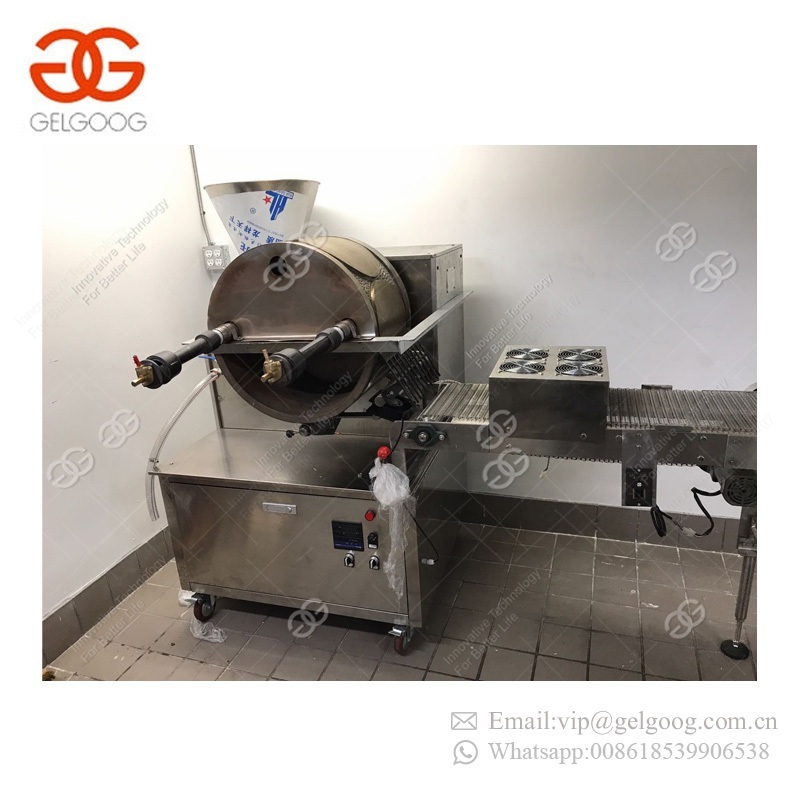 Gas Heating Automatic Samosa Pastry Sheet Equipment Production Line Injera Spring Roll Making Machine For Sale