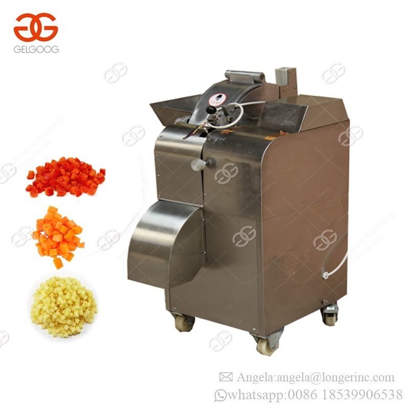 Electric Nicer Vegetable Fruit Apple Cutting Carrot Dicer Tomato Onion Cube Cuter Commercial Potato Shredder Stainless Steel