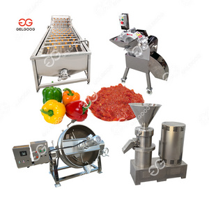 Small Automatic Red Pepper Paste Making Plant Tomato Ketchup Processing Machine Chili Sauce Production Line