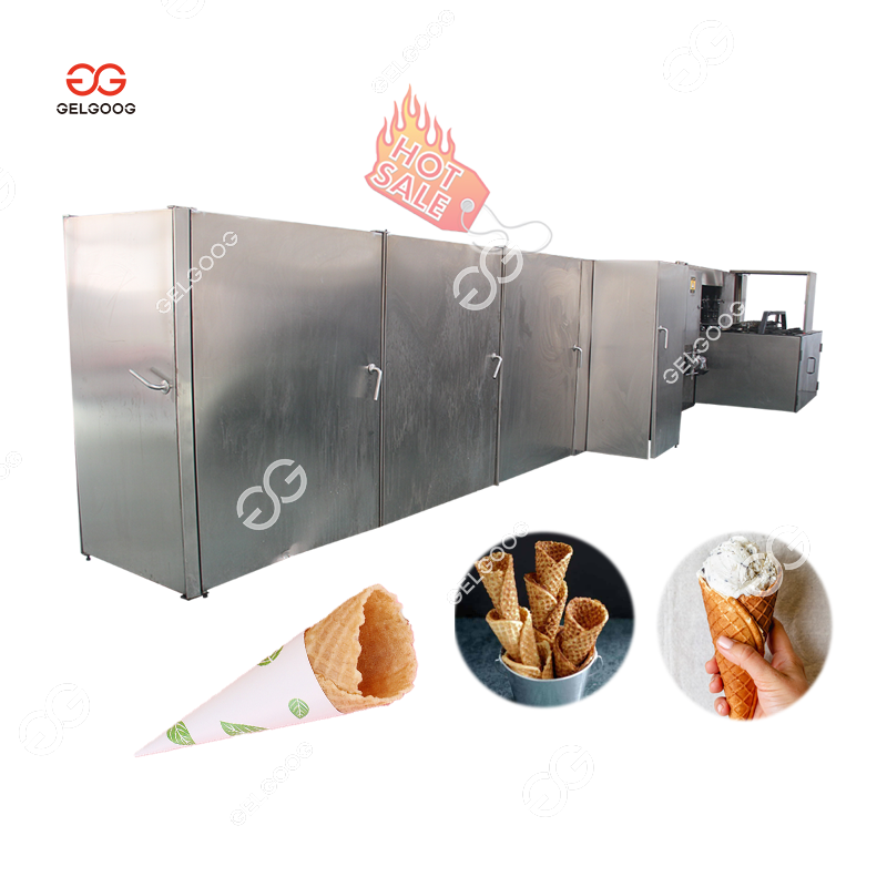 Automatically Cornetto Cone Maker Commercial Waffle Ice Cream Cone Making Machine