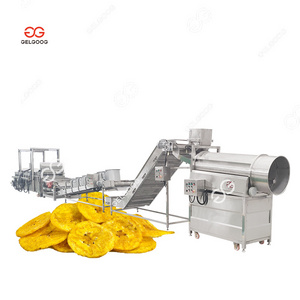 Complete Green Frying Plantain Chips Making Machine Price Crisps Fryer Banana Chip Production Line